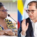 Francia Márquez y el fiscal General Francisco Barbosa