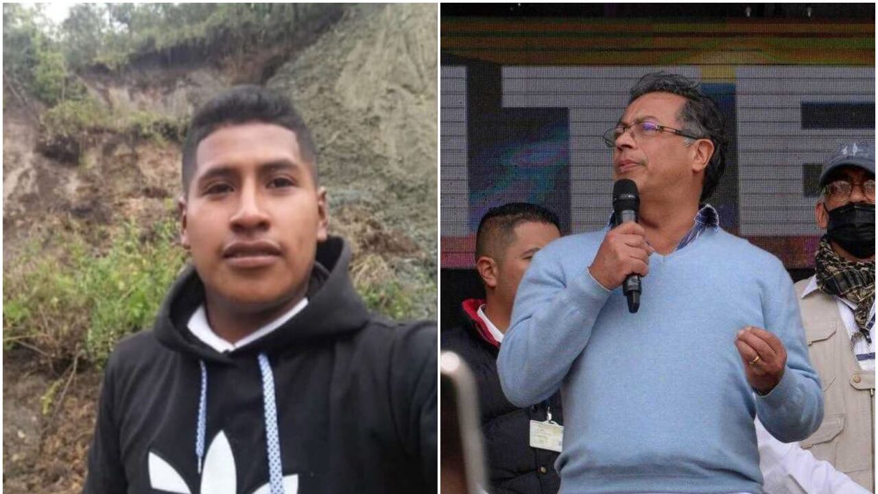 Presidente Gustavo Petro y guardia indígena asesinado
