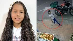 Las cámaras de seguridad lograron captar a la menor en varias ubicaciones.