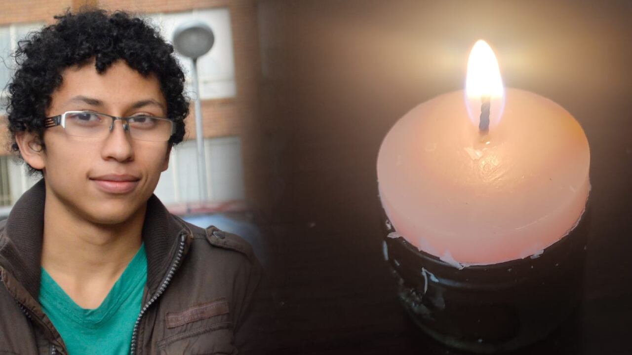 Velatón en memoria de Cristian Sedano, joven asesinado en Teusaquillo.