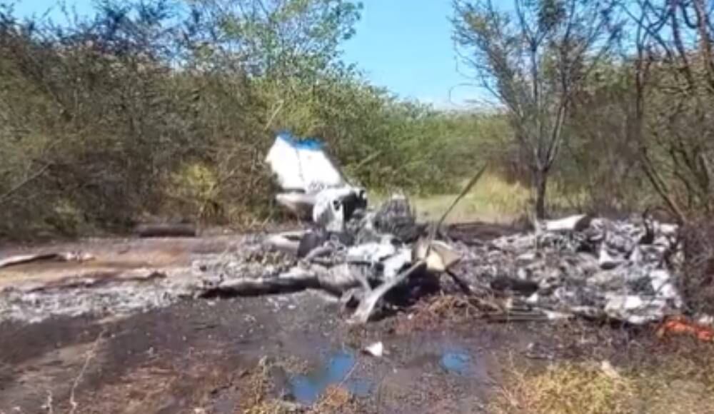 Avioneta se accidentó en el Cesar: quedó destruida completamente.