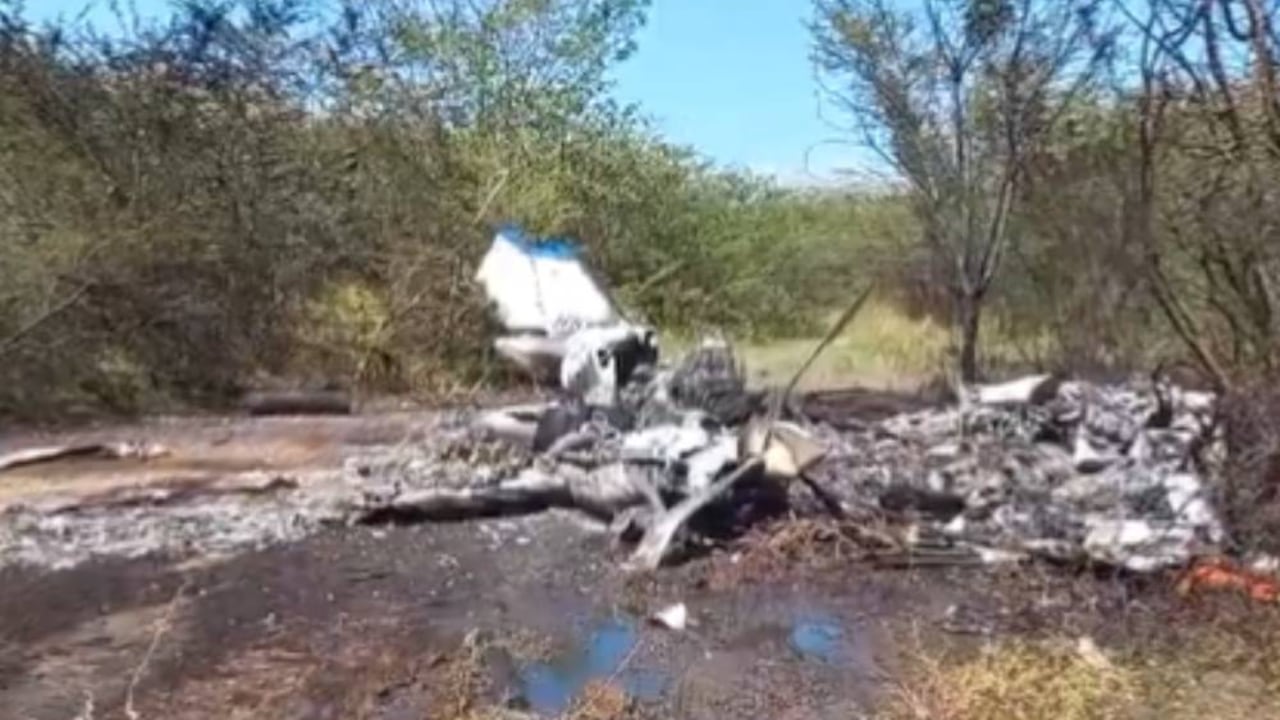 Avioneta se accidentó en el Cesar: quedó destruida.