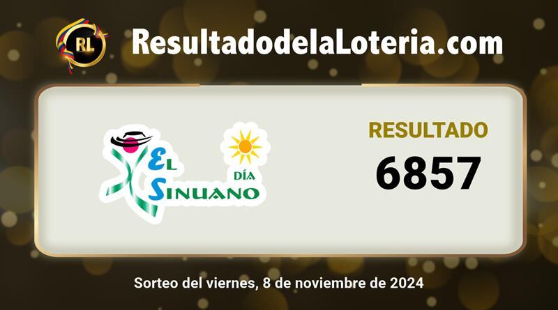 Resultados del sorteo 12451 de la Lotería El Sinuano Día