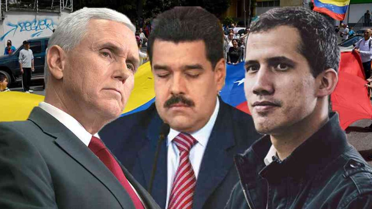 Guaidó, jefe del Parlamento venezolano que está en Colombia desde el viernes, pidió "dejar abiertas todas las opciones" contra Maduro.