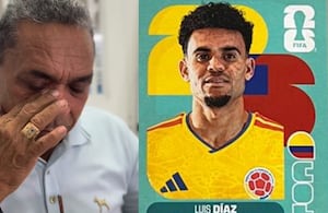 Padre de Luis Díaz se mostró conmovido al encontrar la lámina de su hijo para el álbum del Mundial 2026.