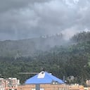 Incendio en los cerros orientales de Bogotá.