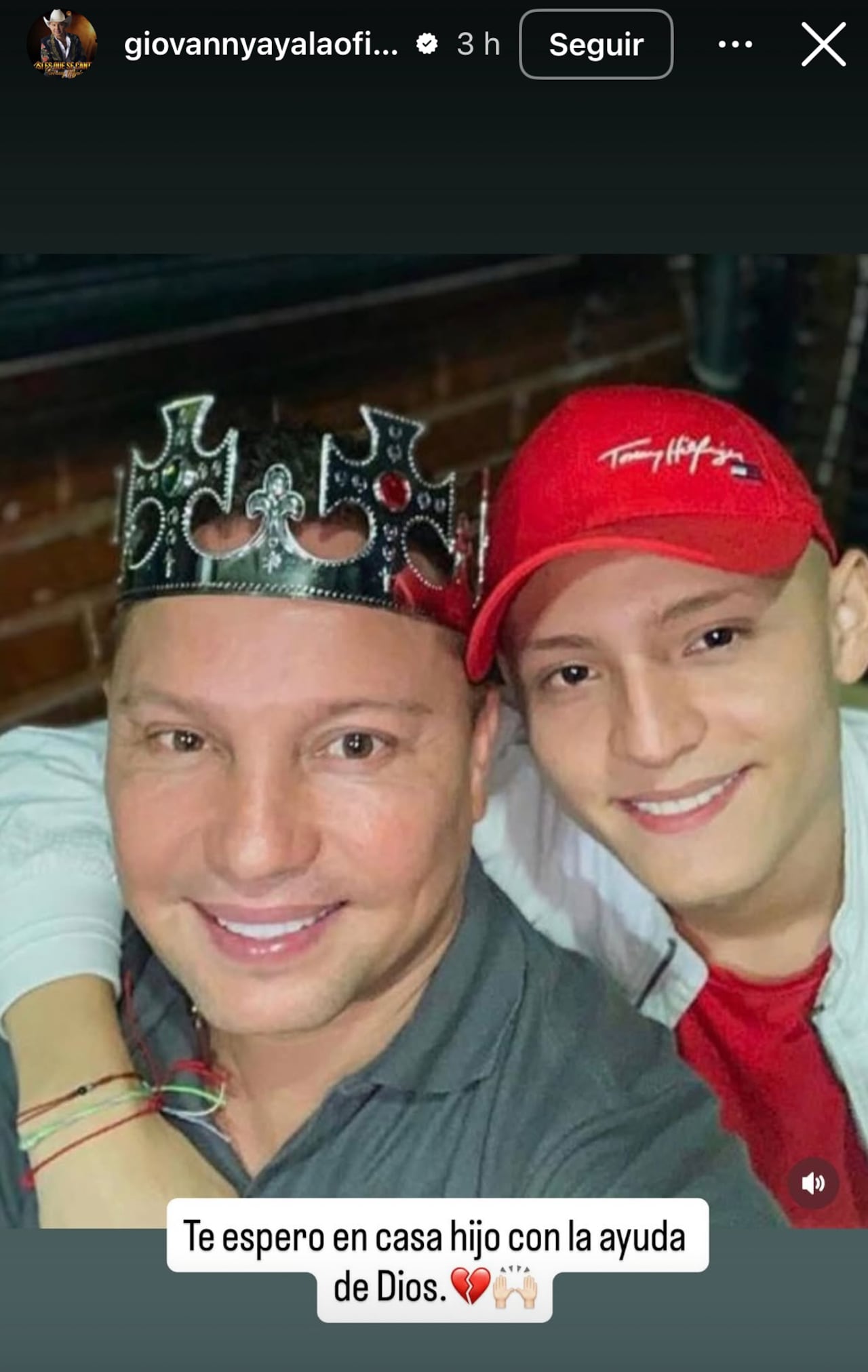 El cantante de música popular se pronunció a través de sus redes sociales y dio contundente mensaje.