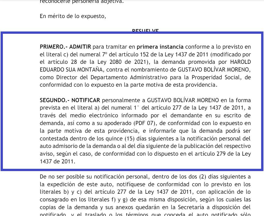 Demandan nombramiento de Gustavo Bolívar como director del DPS.