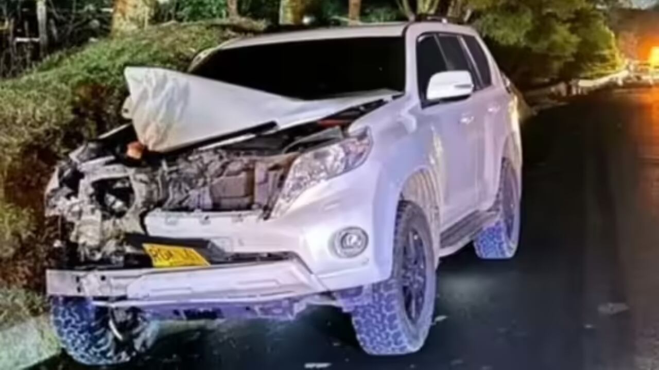 Esta fue la camioneta que provocó el terrible accidente.