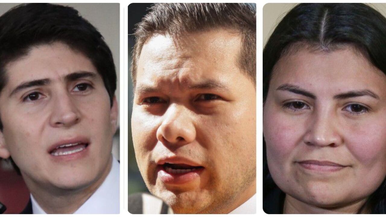 Wadith Manzur, Andrés Calle y Karen Manrique.