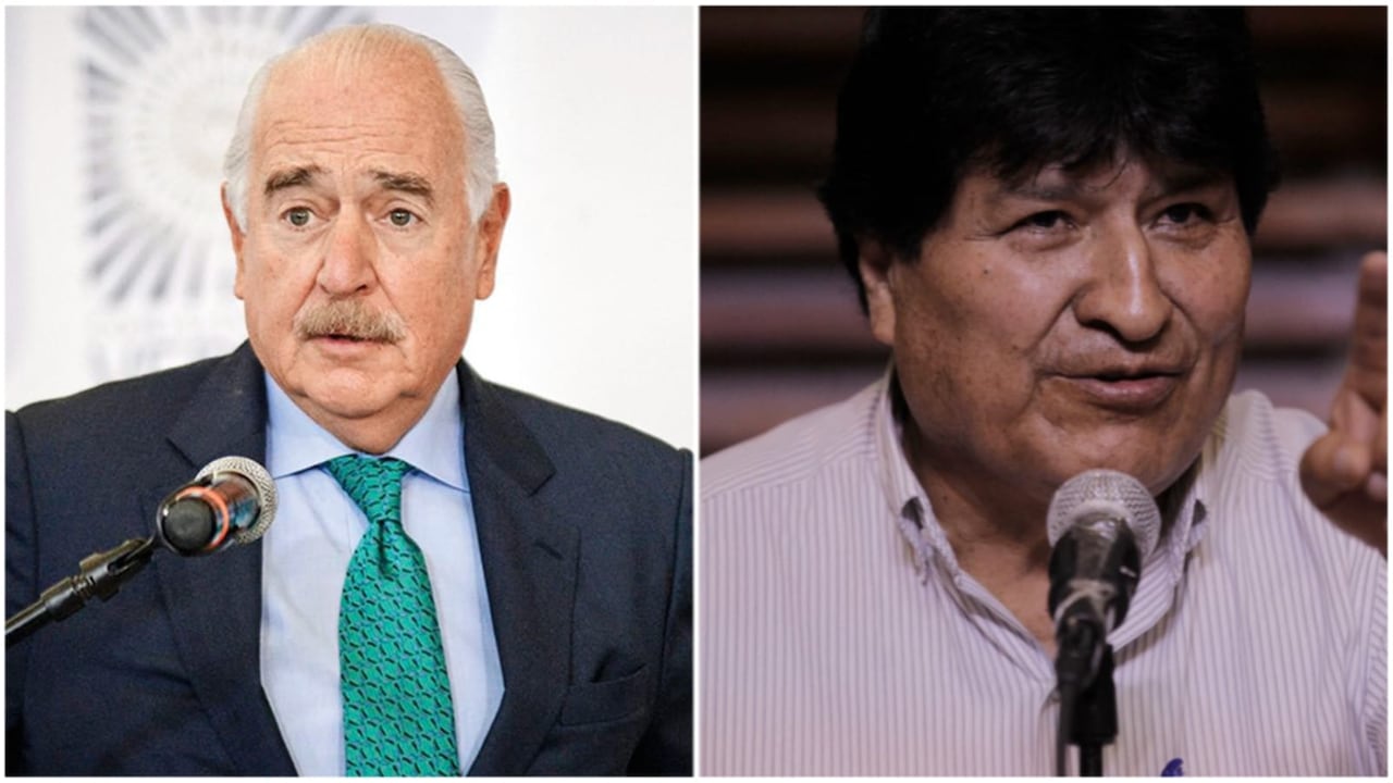 Andrés Pastrana le tiró una crítica a Evo Morales Foto: VANNESSA JIMENEZ G-afp y Emiliano Lasalvia / AFP