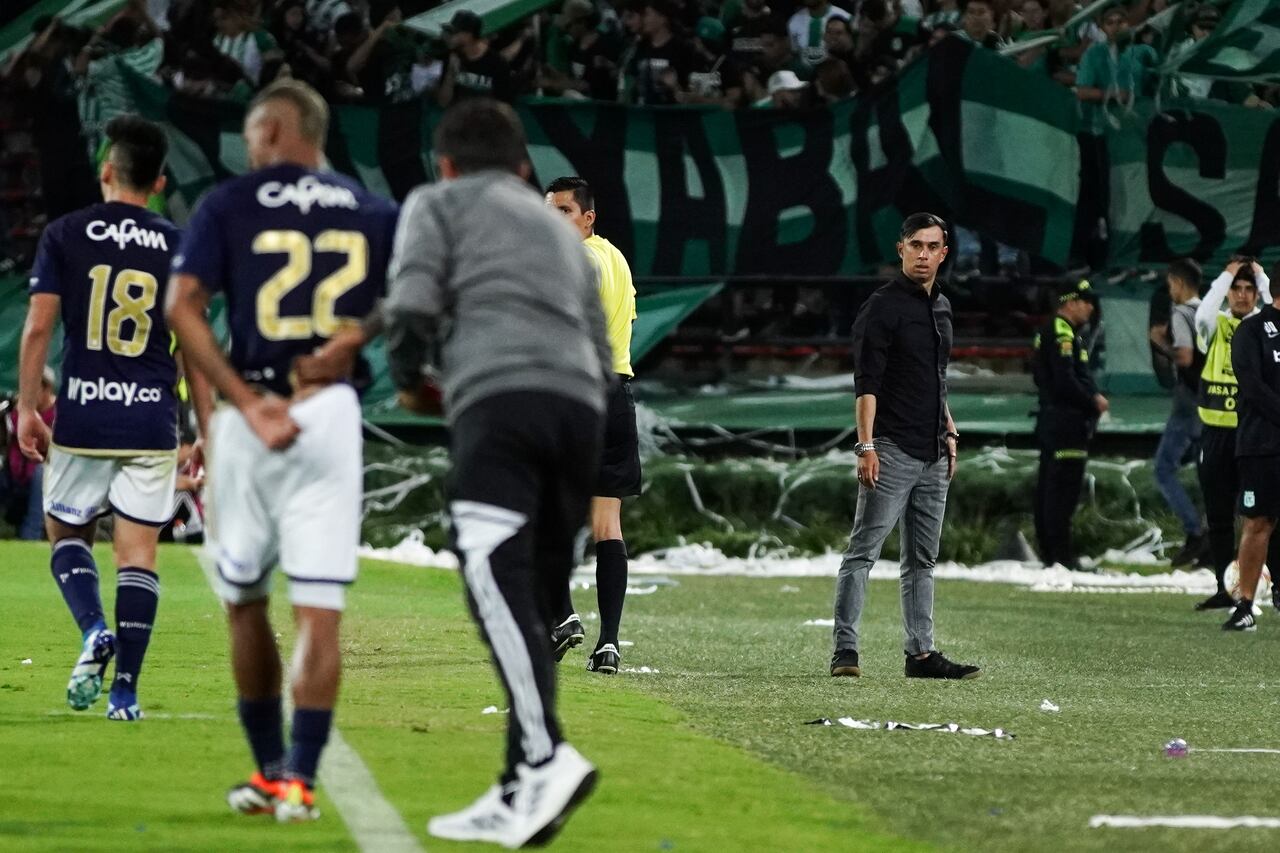 Jhon Jairo Bodmer en su etapa como entrenador de Atlético Nacional en el 2024.