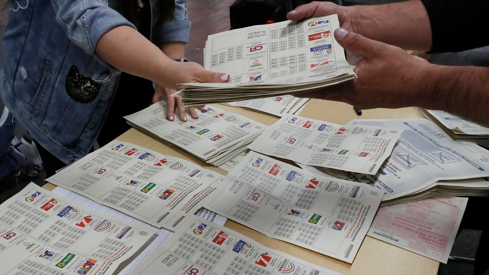 tarjetón votaciones