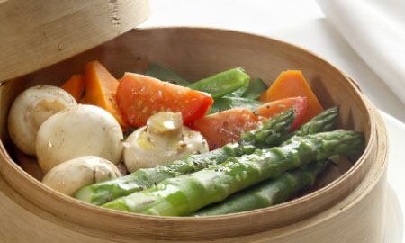 Los vegetales hervidos, al vapor, a la plancha y al horno. 