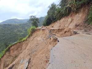 Esta vía se encuentra afectada desde el mes de mayo.