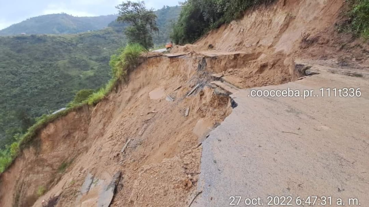 Esta vía se encuentra afectada desde el mes de mayo.