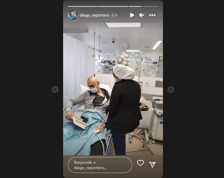 Diego Guauque suele leer cuando tiene que hacerse procedimientos