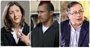 Ingrid Betancourt, alias Gafas y Gustavo Petro.