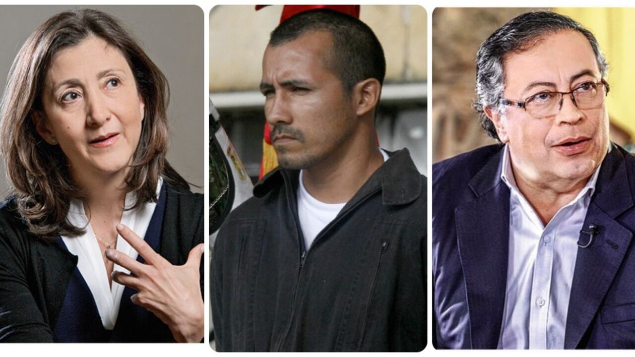 Ingrid Betancourt, alias Gafas y Gustavo Petro.