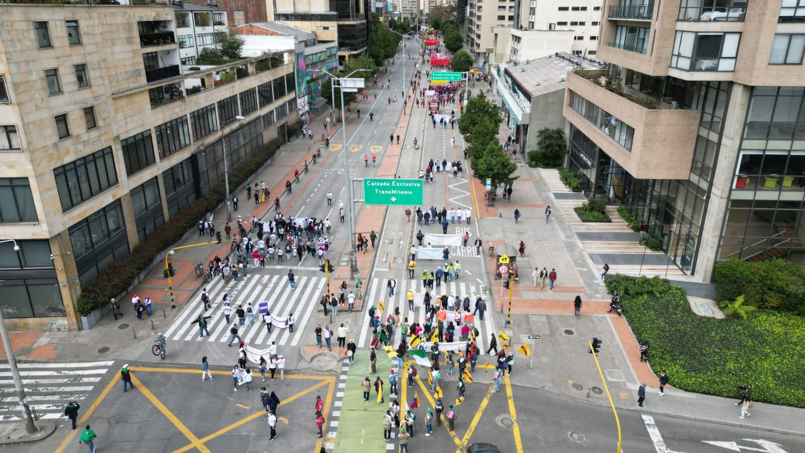 Centrales obreras imágenes con drone