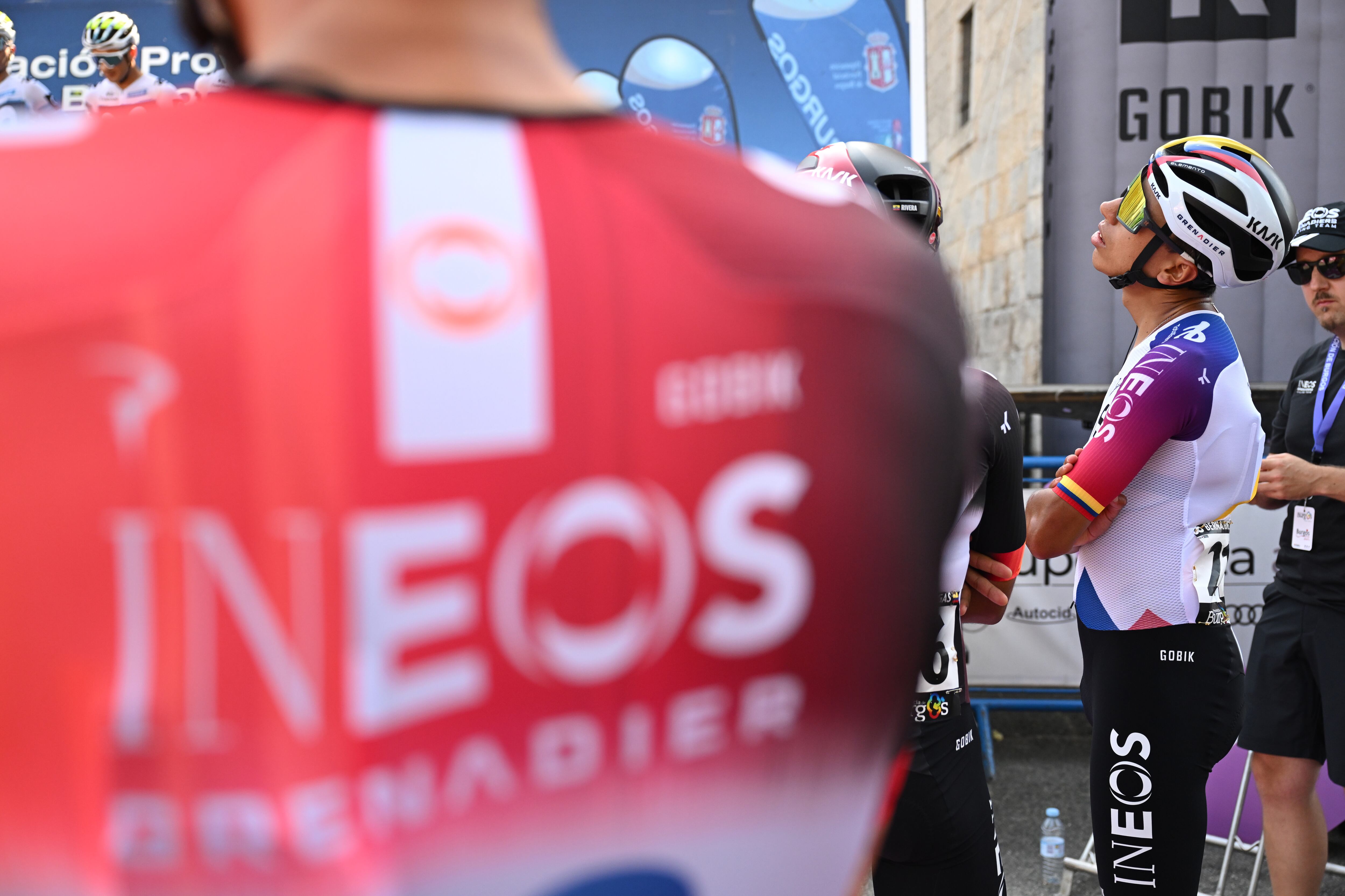 MONASTERIO DE SAN PEDRO DE CARDENA - BURGOS, SPAIN - AUGUST 07: Egan Bernal of Colombia and Team INEOS Grenadiers prior to the 47th Vuelta a Burgos 2025, Stage 3 a 184.1km stage from Monasterio de San Pedro de Cardena to Valpuesta on August 07, 2025 in Monasterio de San Pedro de Cardena - Burgos, Spain. (Photo by Antonio Baixauli/Getty Images)