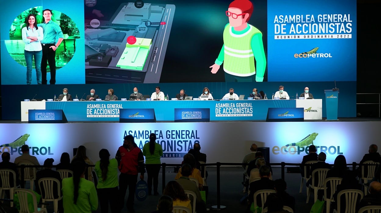 La asamblea aprobó un dividendo ordinario de 243 pesos por acción, y un dividendo extraordinario de 37 pesos por acción, para un total de 280 pesos por acción. Foto: Ecopetrol