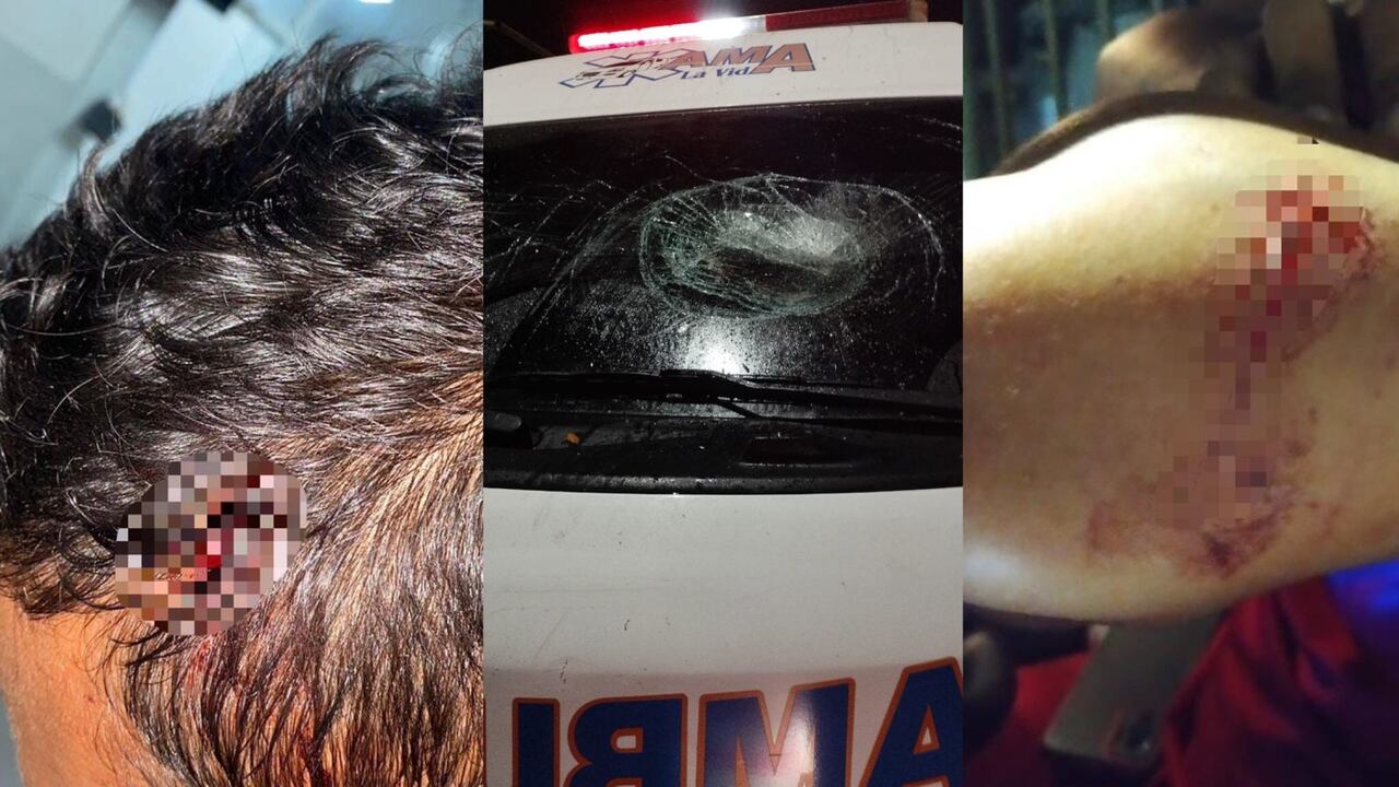 Conductor de ambulancia fue agredido en Cartagena.
