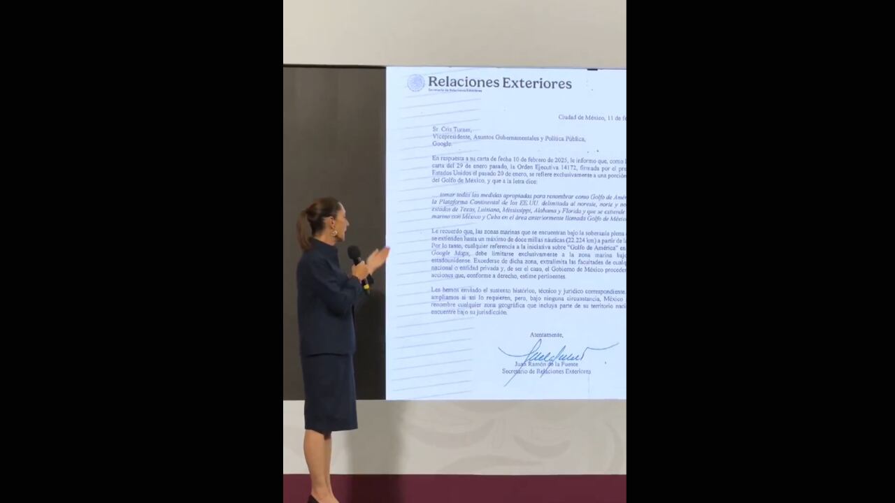 Ante la controversia, Google aclaró que la modificación del nombre del Golfo de México obedece a un cambio oficial en Estados Unidos.