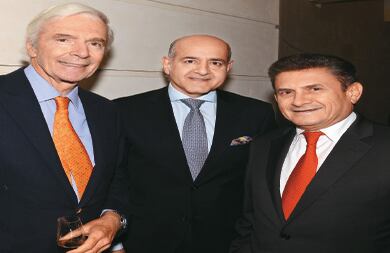 Gabriel Echavarría, Munir Falah y Alfonso Mattos.