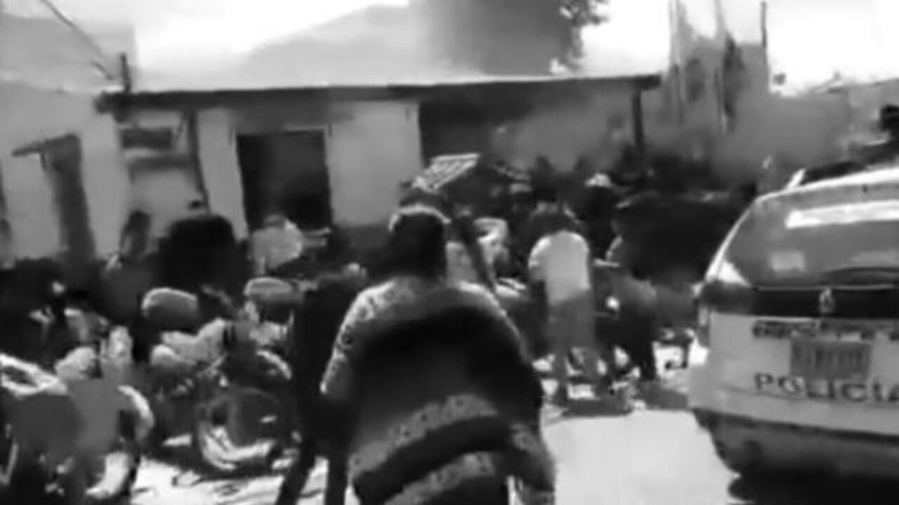 Incendio estación de Policía Soacha