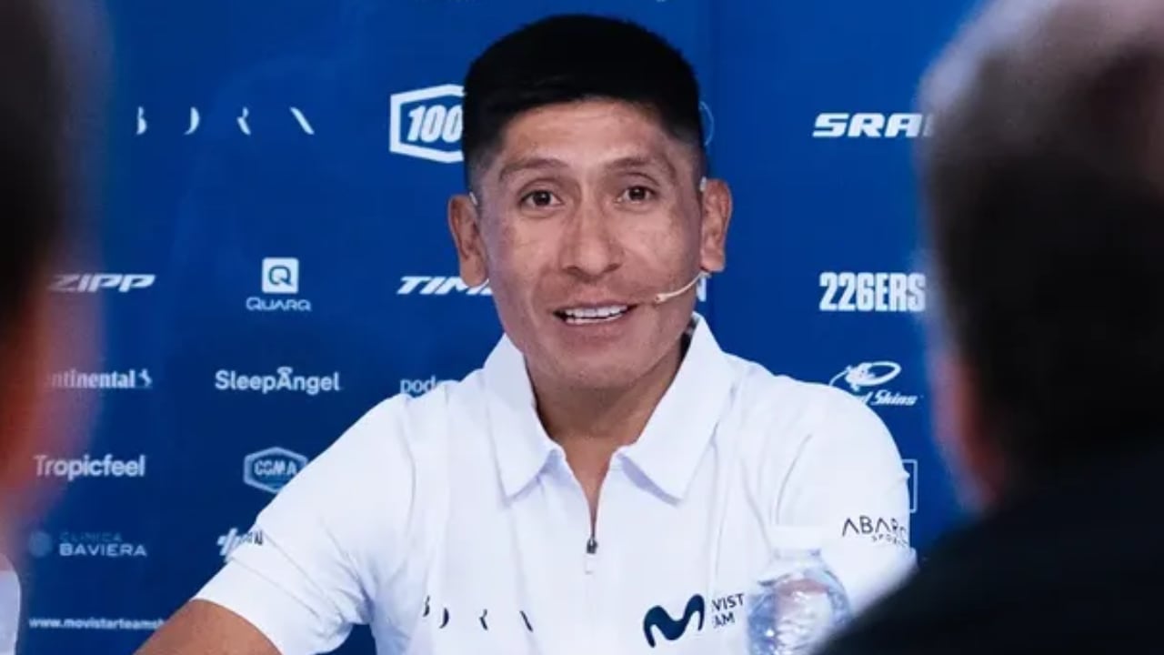 Nairo Quintana, ciclista colombiano del Movistar Team.