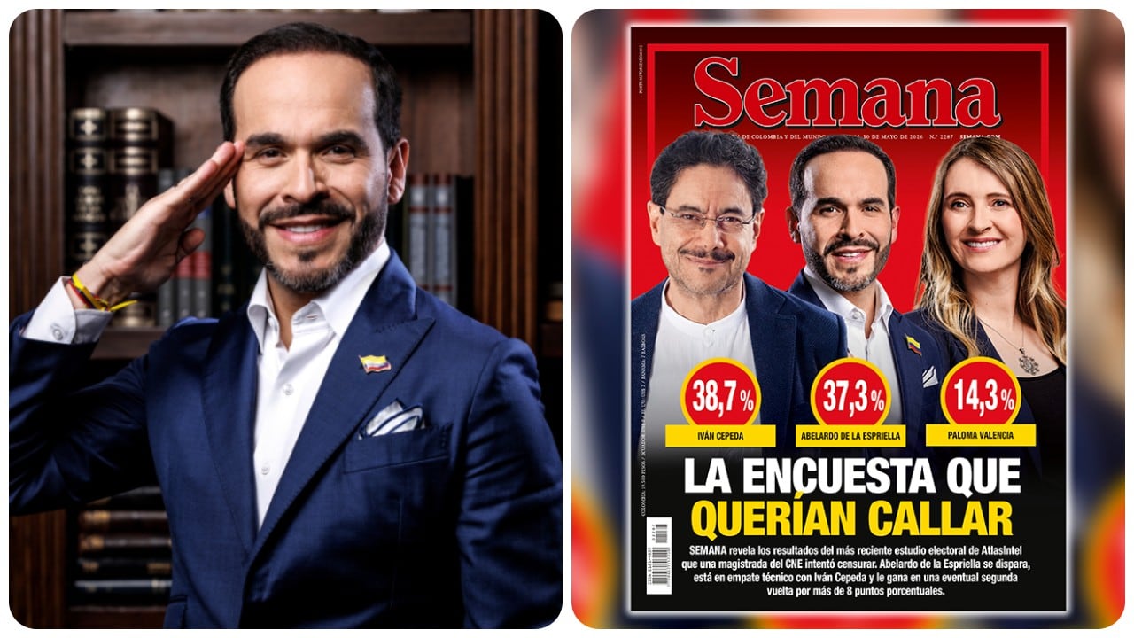 Abelardo de la Espriella sacaría 50% de los votos en una eventual segunda vuelta según AtlasIntel.