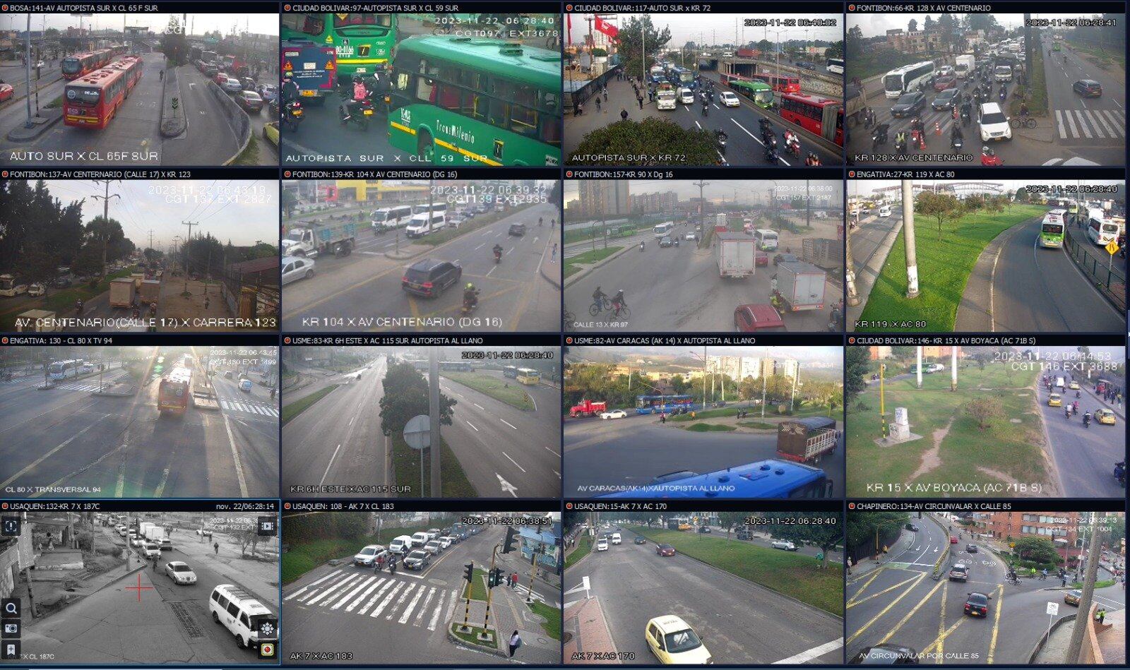 Movilidad en Bogotá 22 de noviembre