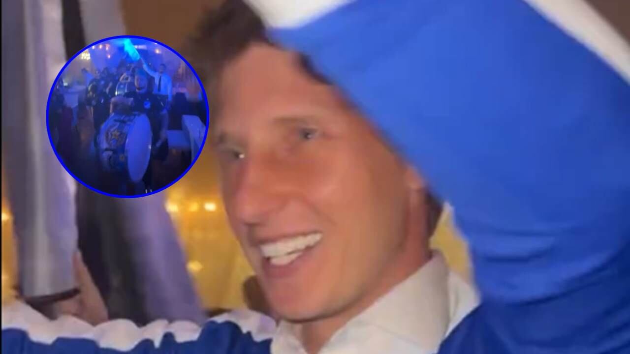 Andrés Llinás en su fiesta de matrimonio.