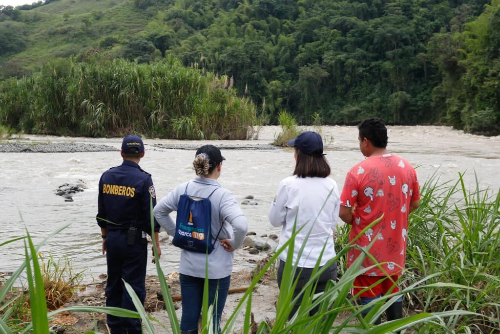El recorrido es adelantado por la Unidad de Gestión del Riesgo y Bomberos