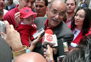 Horacio Serpa en una de sus recordadas campañas a la presidencia. 