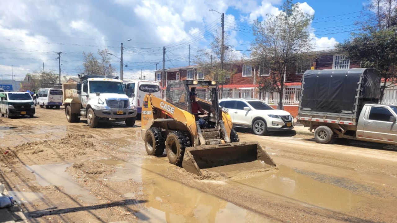 Emergencia en Soacha por las fuertes lluvias.