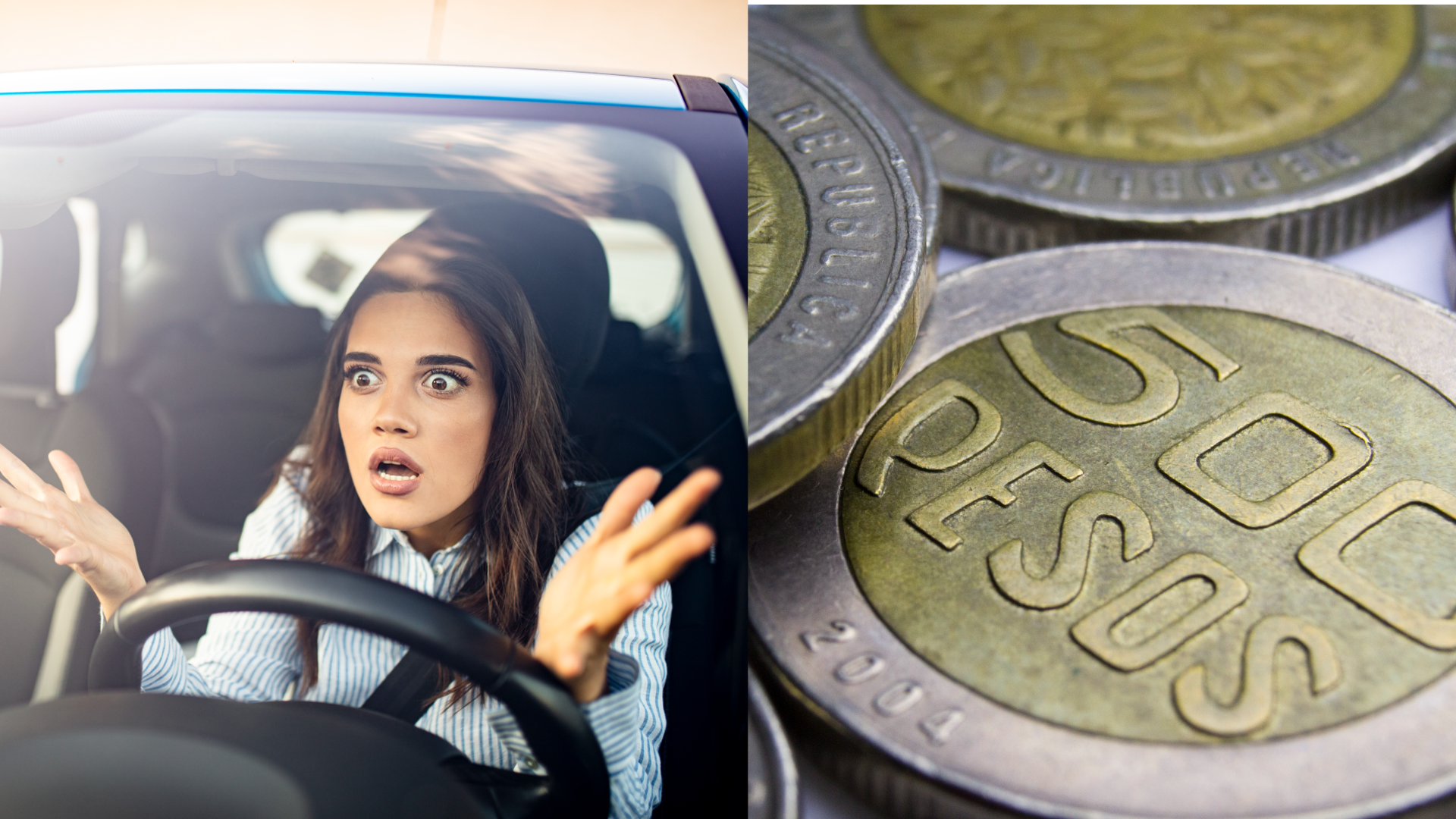 Con una moneda de 500 puede verificar si las llantas de su carro están en condiciones para afrontar la lluvia.