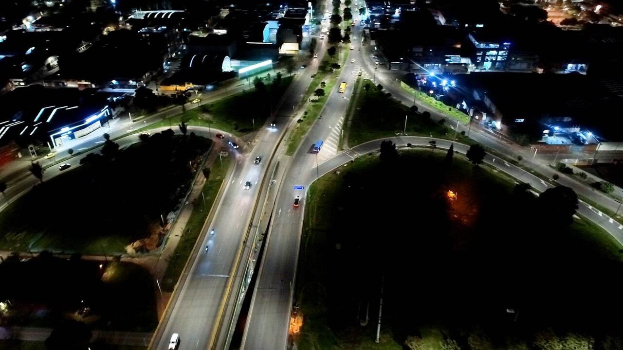 Así quedó el alumbrado público en la calle 170 entre carrera séptima hasta el sector de La Conejera.