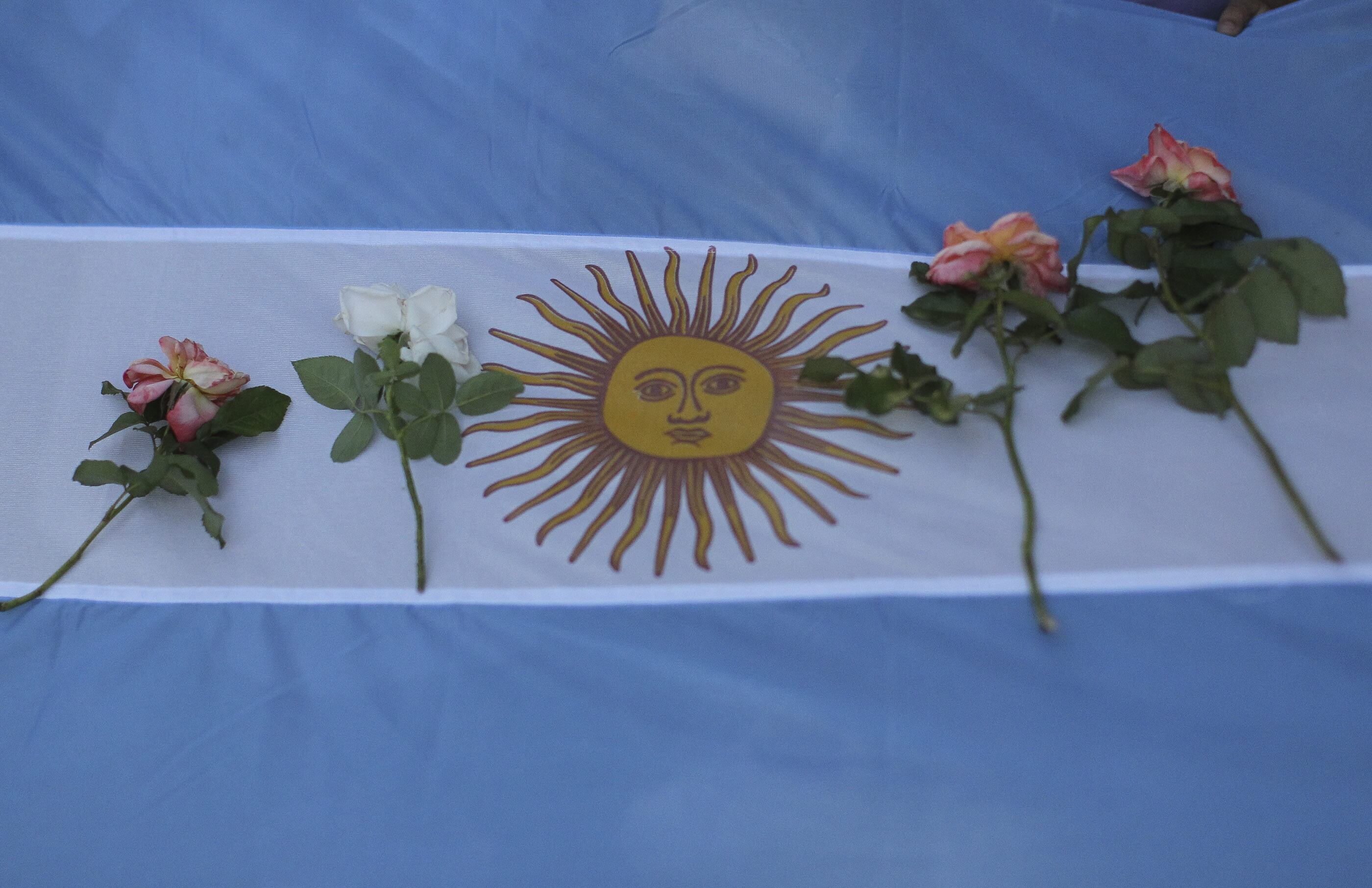 Bandera de Argentina.