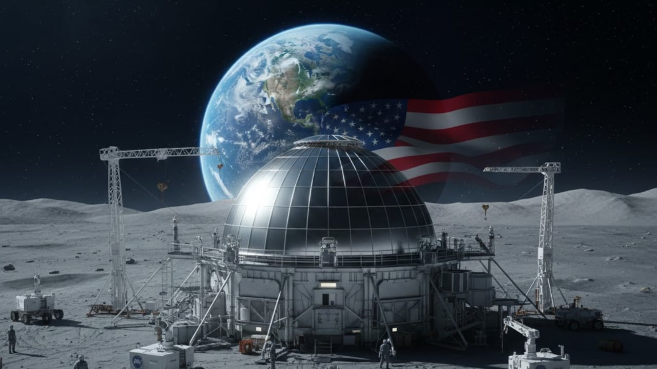 Estados Unidos avanza en un plan que busca asegurar energía continua en la Luna para futuras misiones humanas. (imagen de referencia generada con IA)