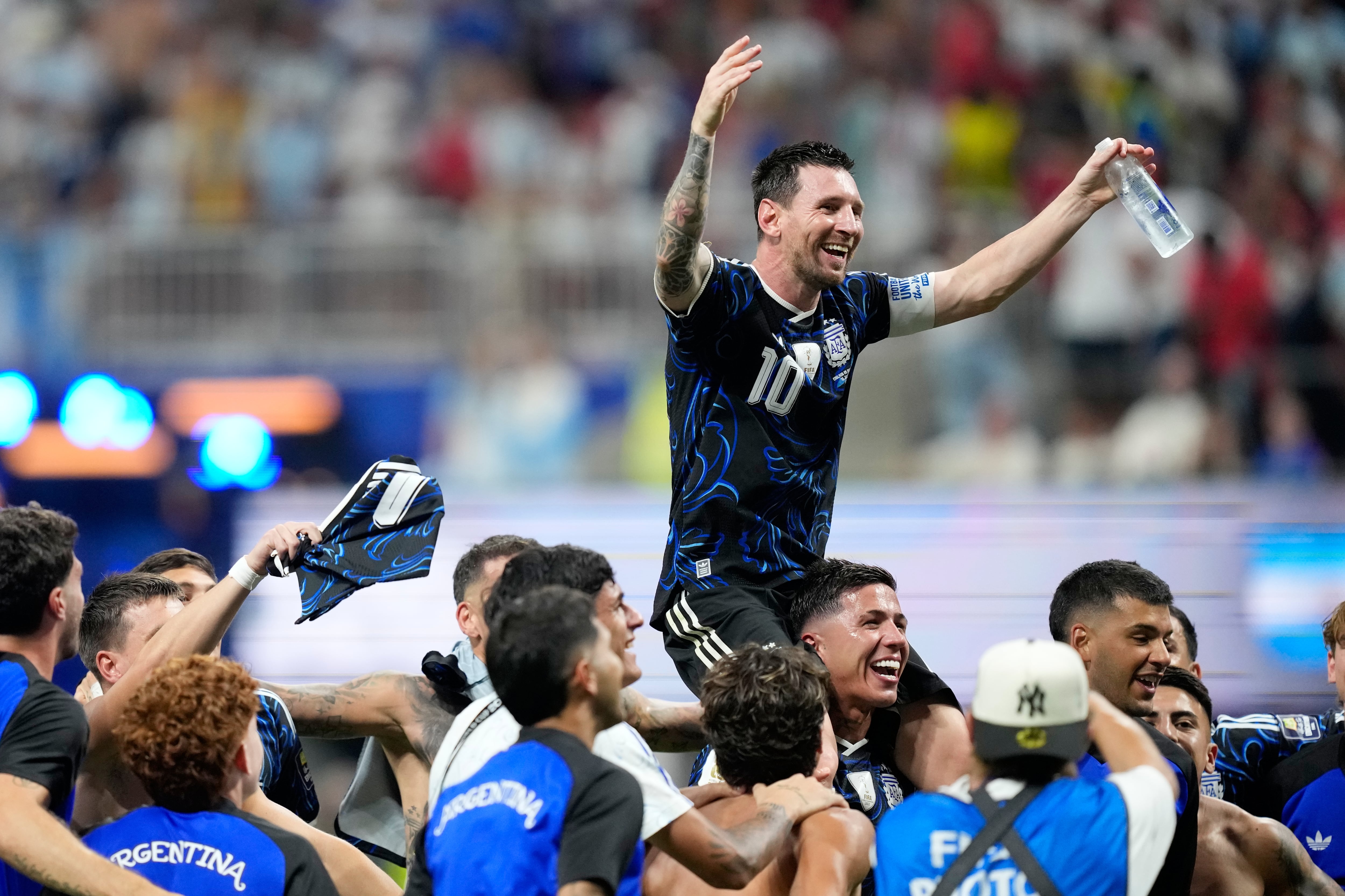 Argentina celebrando su paso a la gran final del Mundial 2026.