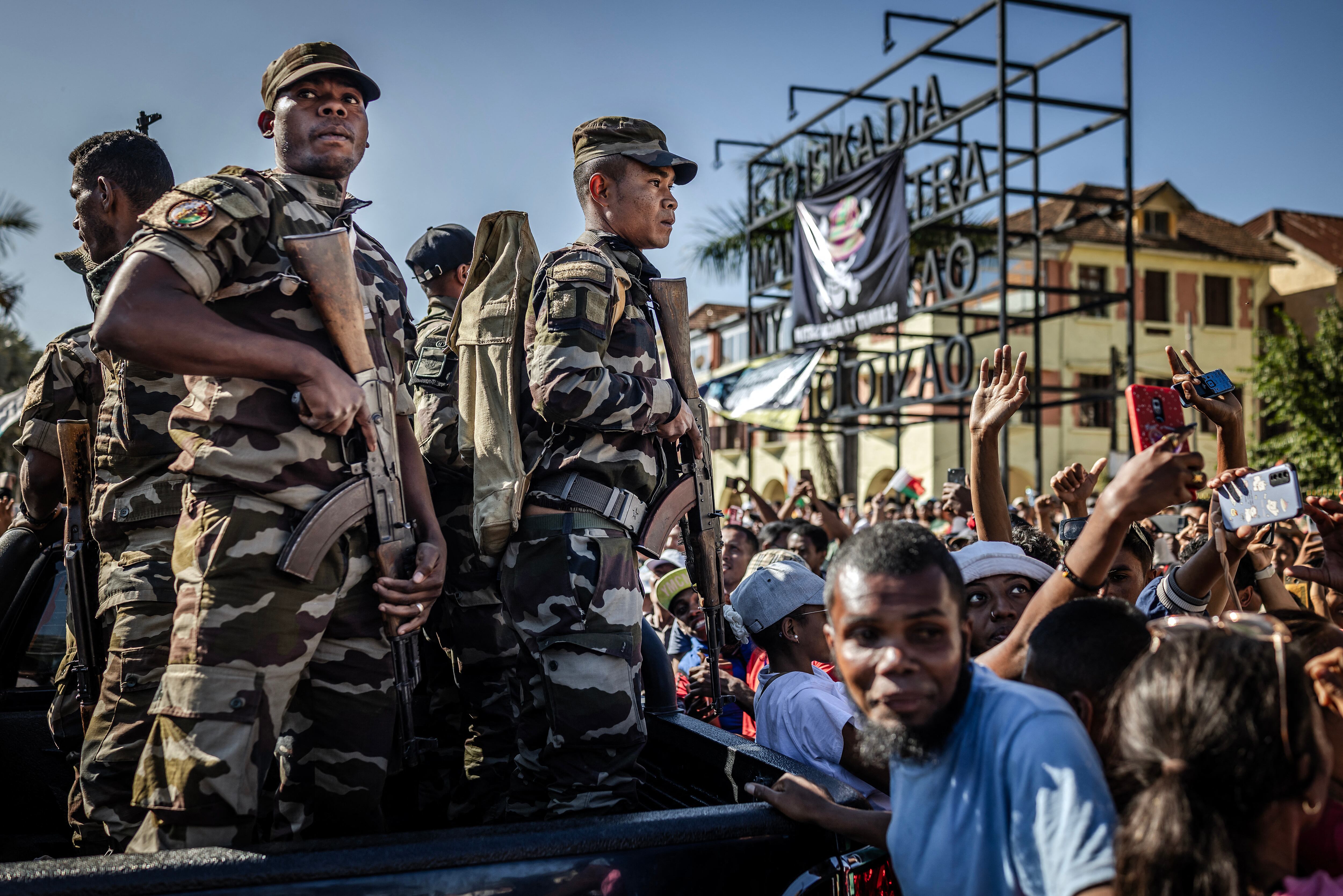 Miembros del ejercito de Madagascar