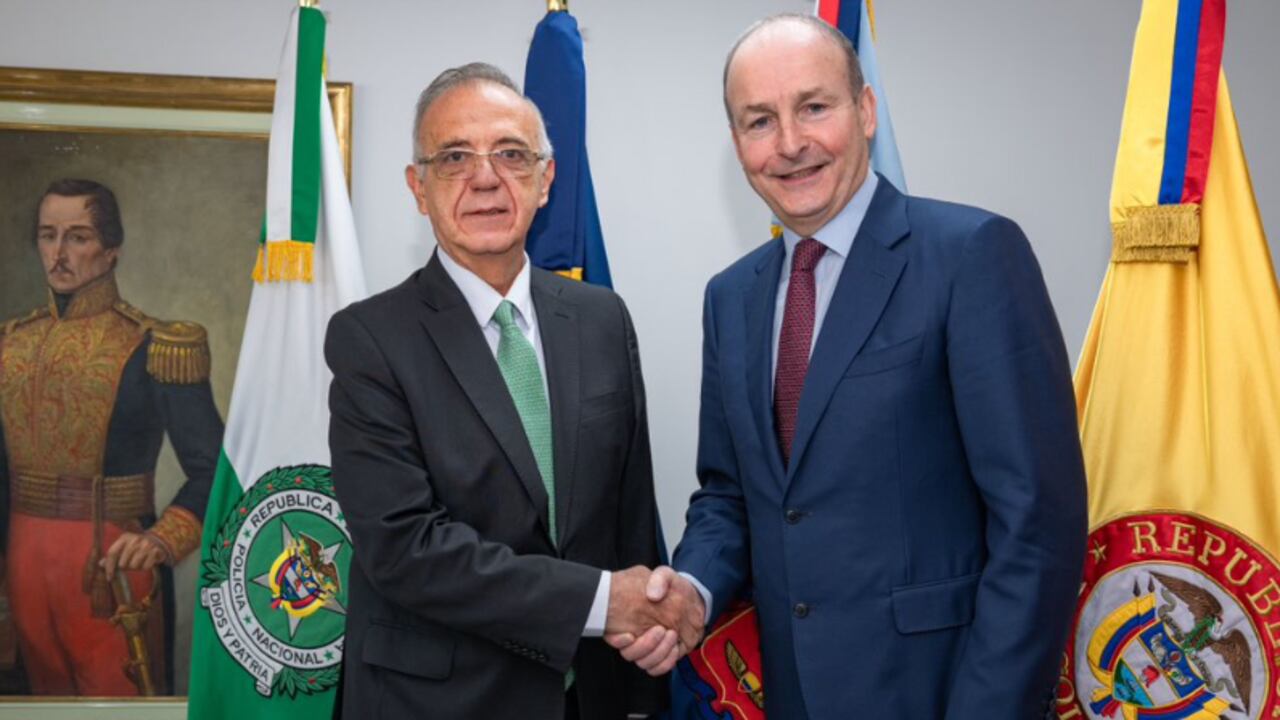Reunión entre el ministro Iván Velásquez y el Viceprimer Ministro de Irlanda, Micheal Martin.