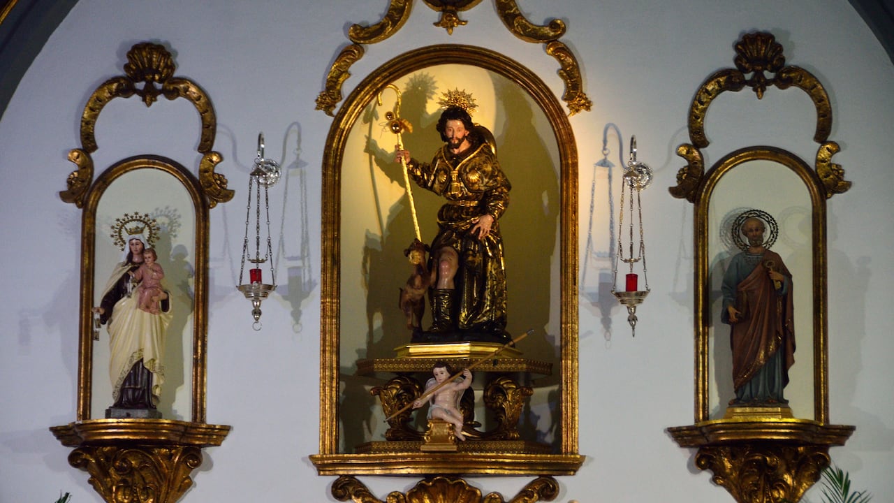 El santo cuidaba y ayudaba a los animales.