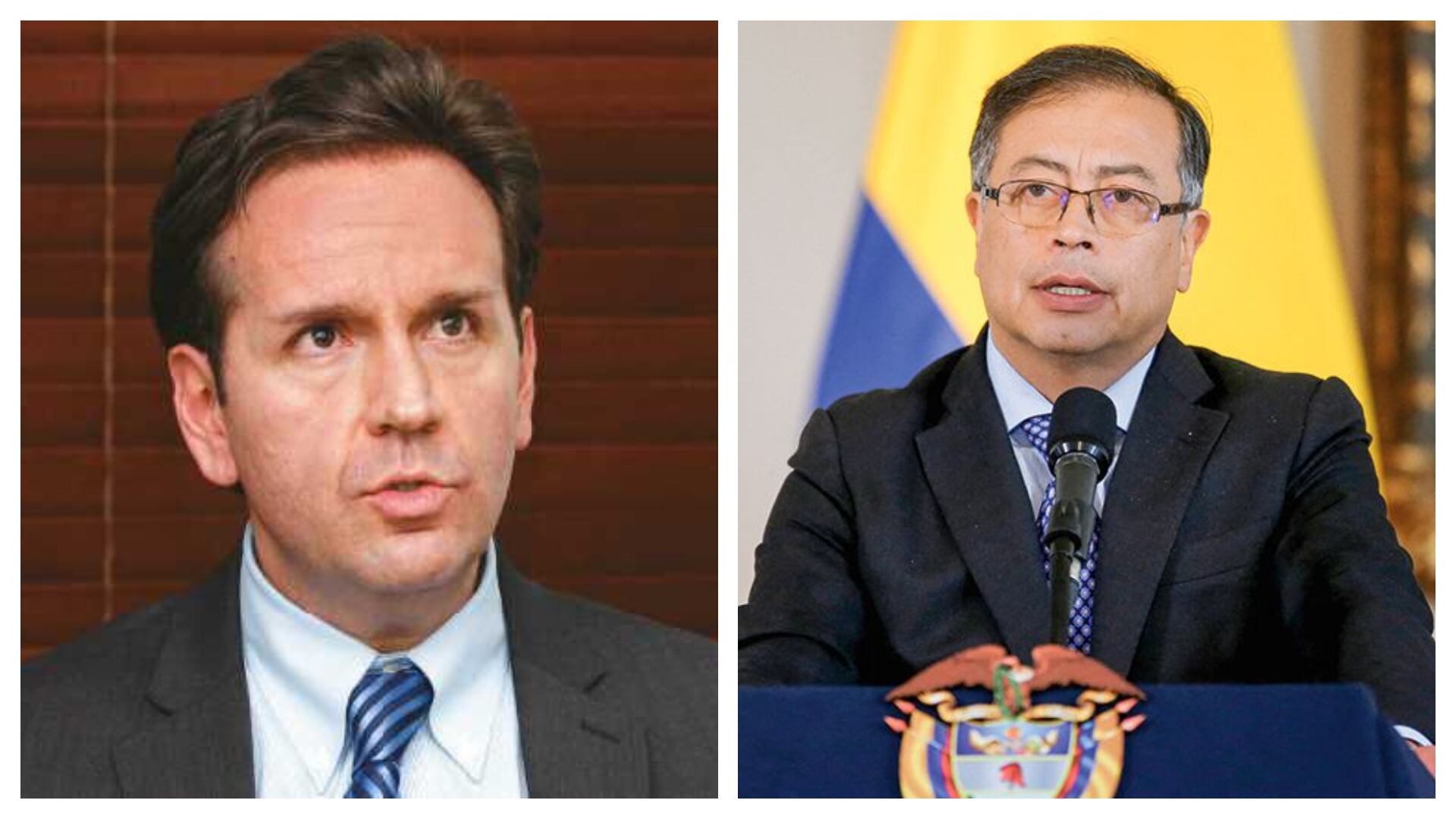 Daniel Mejía y Gustavo Petro.