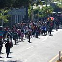 Migrants walk along a highway in Huixtla, Mexico, Monday, Dec. 25, 2023. A caravan of migrants set out north through southern Mexico just days before U.S. Secretary of State Antony Blinken arrives in Mexico City to discuss new agreements to control the surge of migrants seeking entry into the United States. (AP Photo/Edgar H. Clemente)