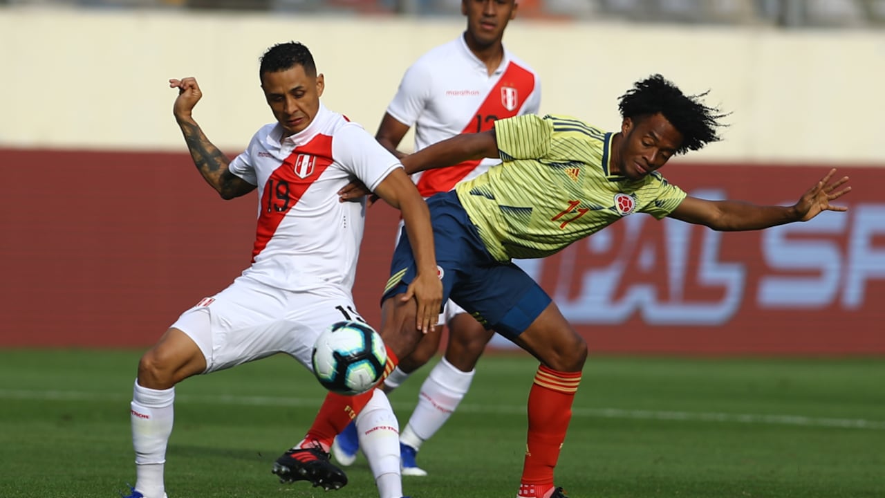 Selección Colombia vs. Selección Perú. Foto: Daniel Apuy/Getty Images