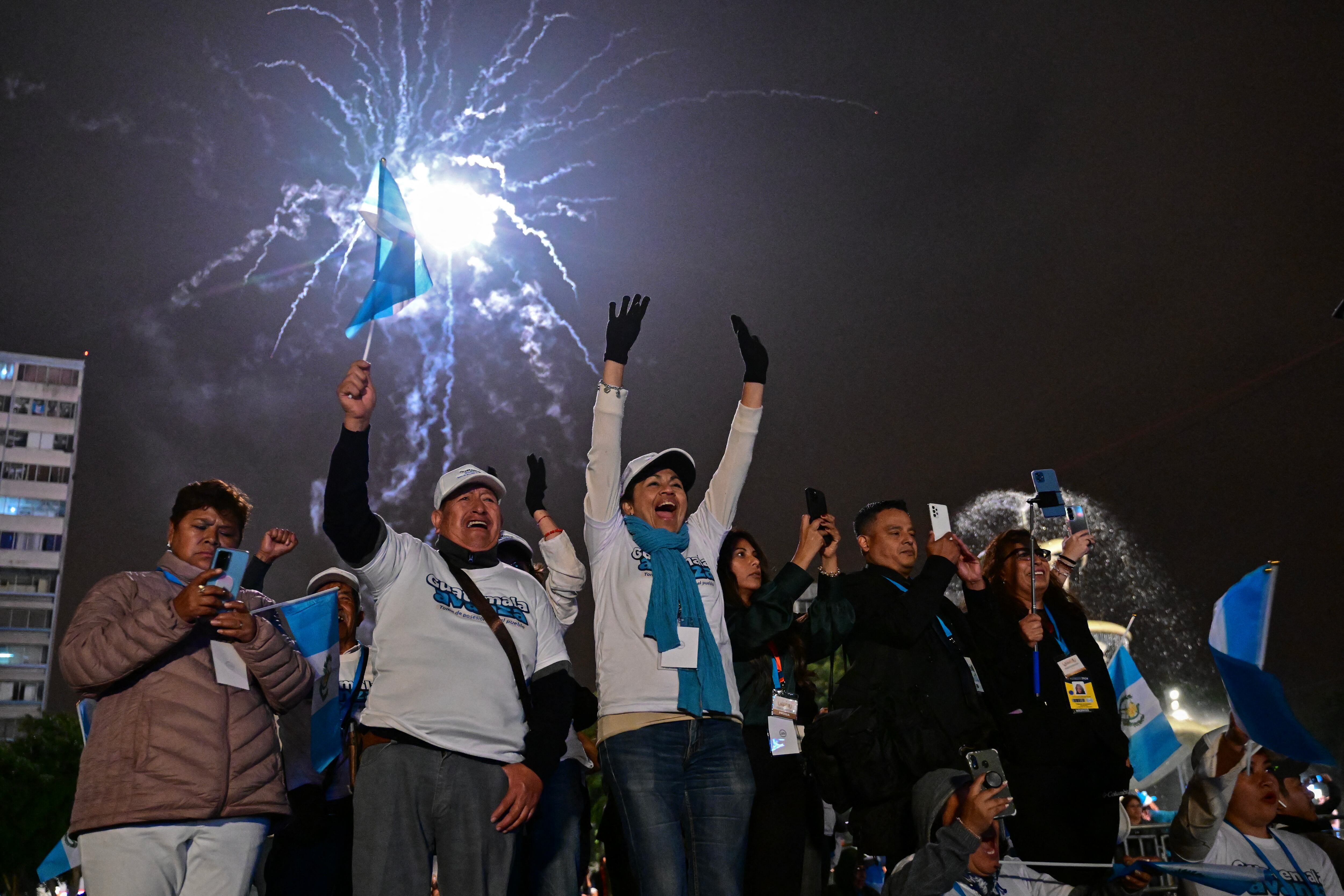 Seguidores de Arévalo lo acompañaron en el tan esperado momento de su posesión.