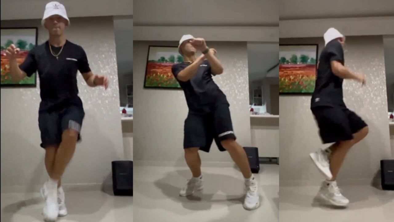 Fabián Ángel tiene talento para el fútbol y el baile.